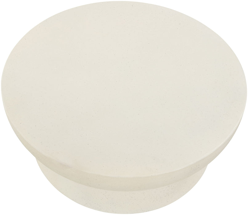 Avaya - Concrete And Fiberglass Indoor / Outdoor Coffee Table - Cream