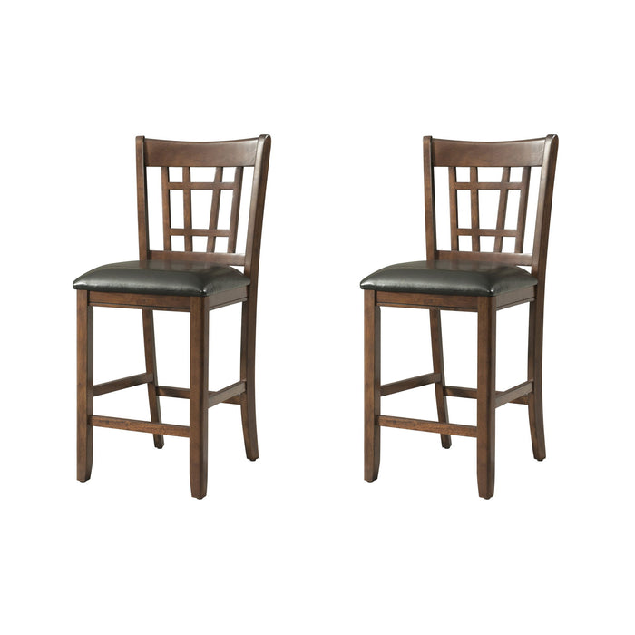 Max - Pub Side Chair (Set of 2) - Walnut - Stylish Home Furniture