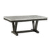 Everdeen - Dining Table With White Faux Marble Top - Charcoal - Stylish Home Furniture