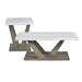 Greta - 2 Piece Occasional Table Set (Coffee Table And End Table) - Gray - Stylish Home Furniture