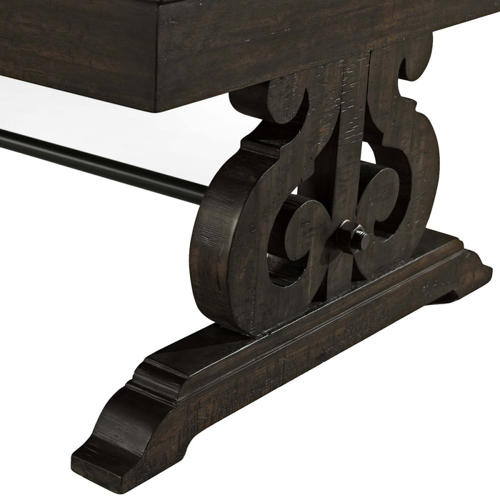 Stone - Coffee Table With PU Base - Dark Walnut - Stylish Home Furniture
