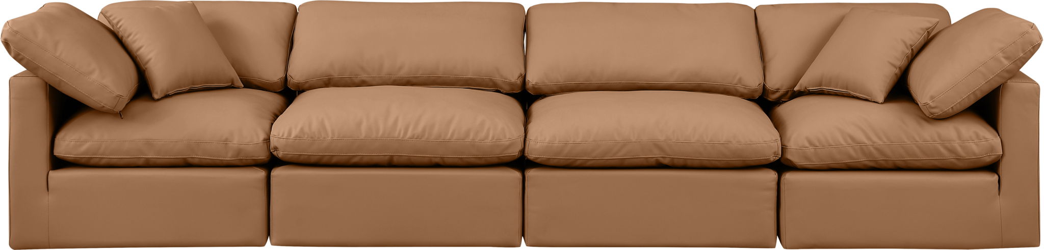 Indulge - Faux Leather 4 Seat Modular Sofa