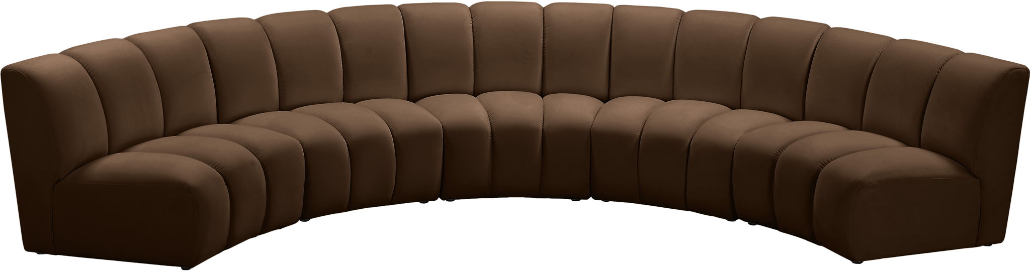 Infinity - 5 Piece Velvet Modular Sectional