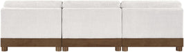 Turin - Chenille Fabric Upholstered Modular Sectional - Cream - Stylish Home Furniture