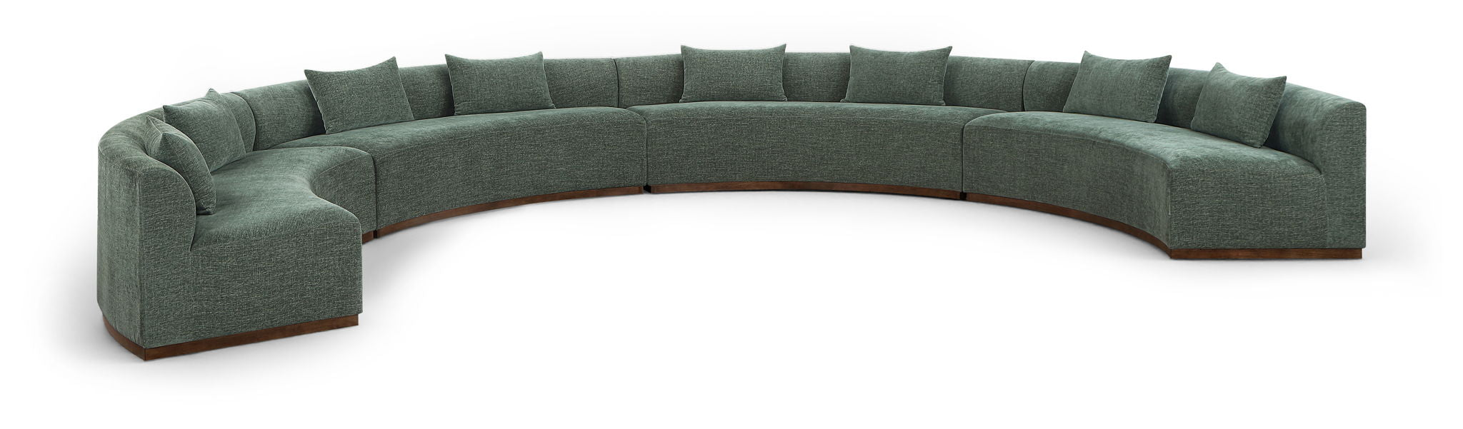 Avanti - Chenille Fabric Upholstered 4 Piece Modular Sectional - Stylish Home Furniture