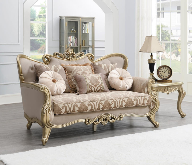 U199 - Traditional Loveseat - Beige