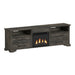 Park Ridge - 4 Piece Entertainment Unit With 82'' TV Console - Charcoal - Stylish Home Furniture
