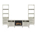 Westland - 4 Piece Entertainment Unit With 71" TV Console - Almond - Stylish Home Furniture