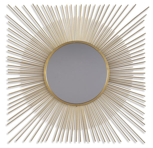 Elspeth - Accent Mirror - Gold Finish - Stylish Home Furniture
