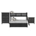 Hampton Kids - Bunk With Ladder And Trundle Bedroom Set - Stylish Home Furniture
