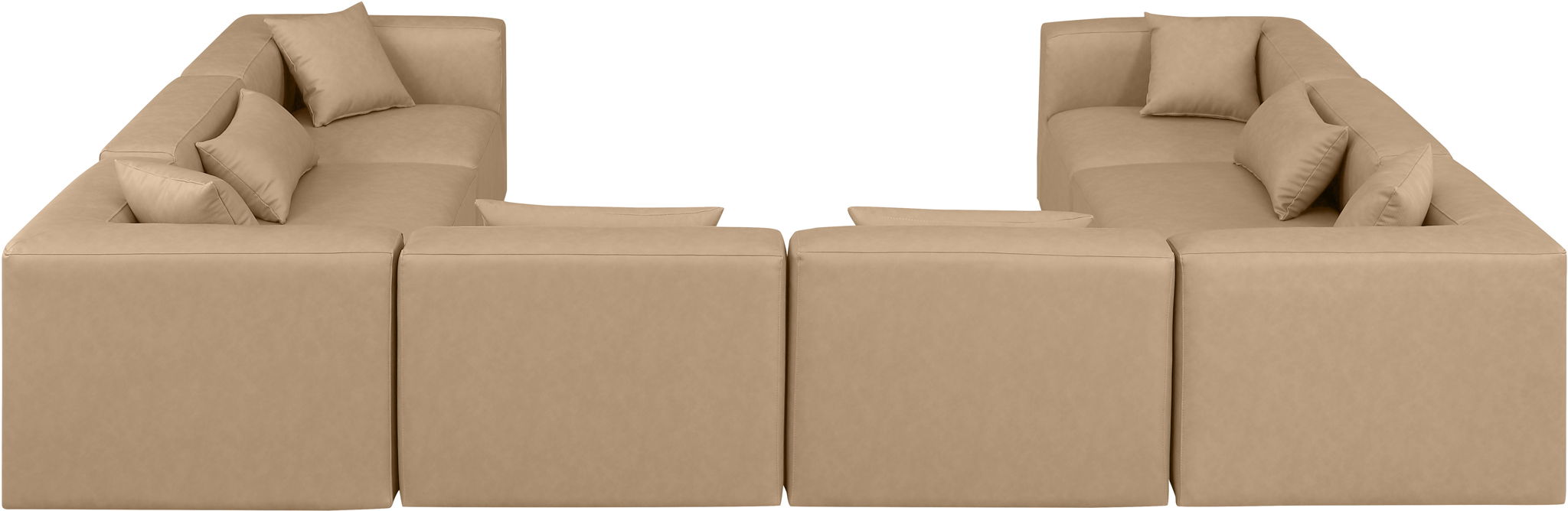 Cube - 8 Piece Modular Sectional - Tan