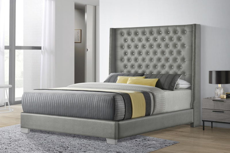B578 - Faux Leather Bed