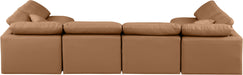 Indulge - Faux Leather 6 Piece Modular U-Shaped Sectional - Stylish Home Furniture