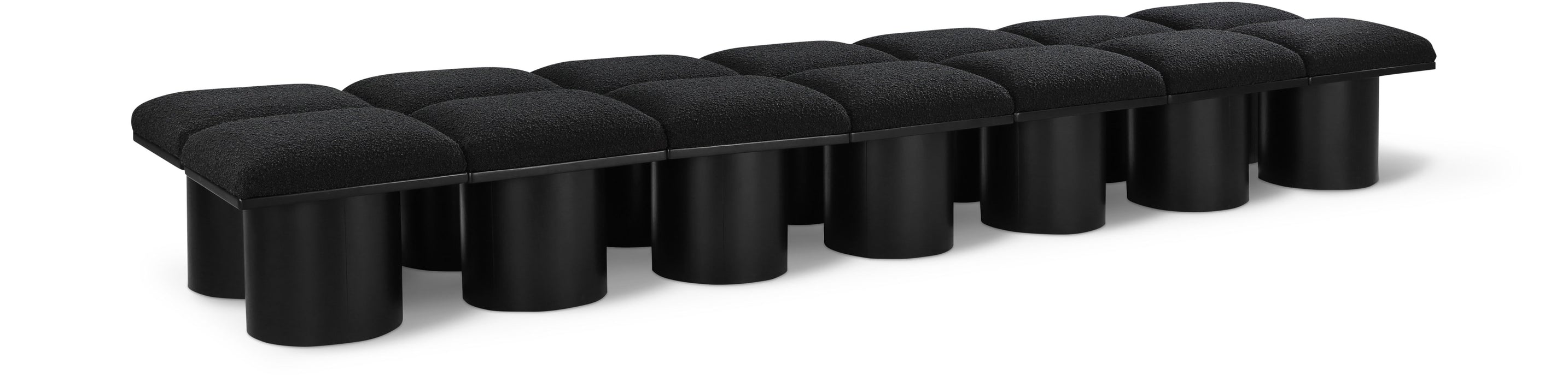 Pavilion - 14 Piece Modular Bench With Black Base