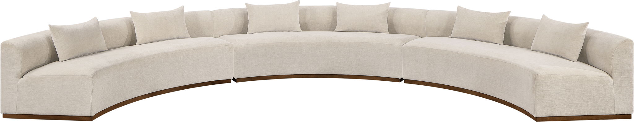 Avanti - Chenille Fabric Upholstered 3 Piece Modular Sectional - Stylish Home Furniture