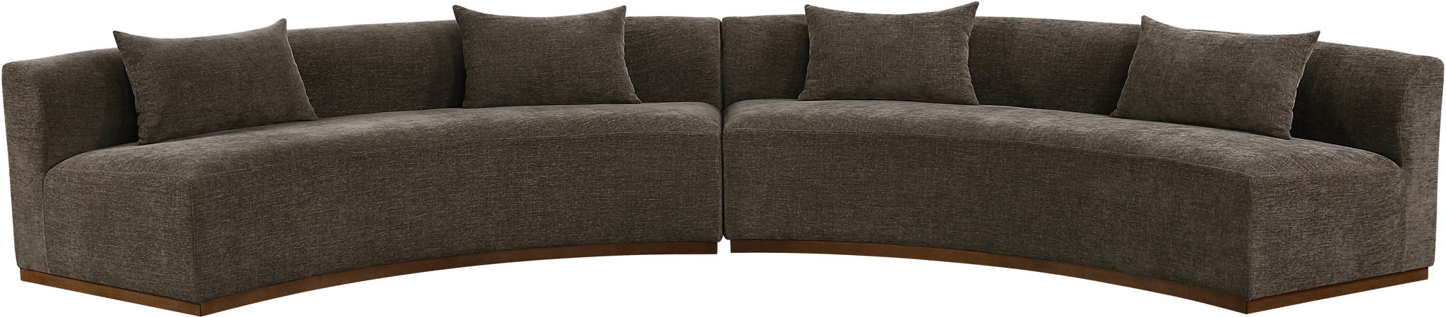 Avanti - 182.5" Chenille Fabric Upholstered 2 Piece Modular Sectional - Stylish Home Furniture
