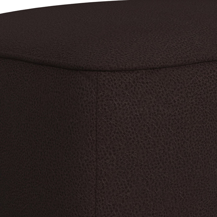 Destiny - Ottoman With Wood Base - Stylish Home Furniture