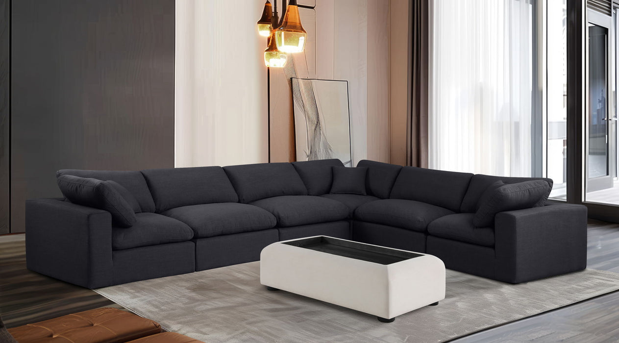 Comfy - 6 Piece Linen Modular Corner Sectional