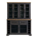 Montrose - Server And Hutch With LED Light - Espresso And Brown - Stylish Home Furniture