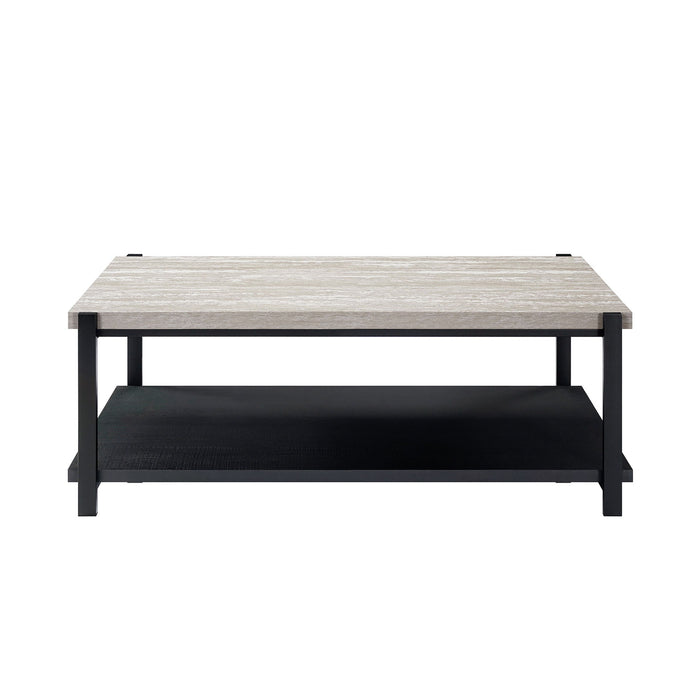 Linea - 3 Piece Occasional Set (1 Coffee & 2 End Tables) - Light Gray - Stylish Home Furniture