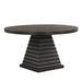 Plateau - 54" Round Dining Table - Top & Base - Dark Brown - Stylish Home Furniture