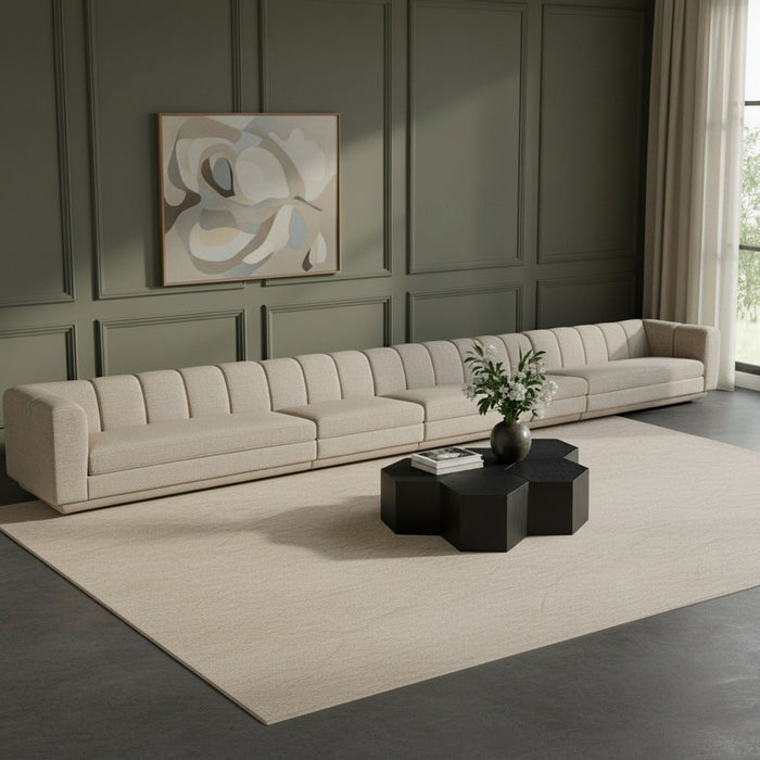 Modari - Sectional - Beige - Stylish Home Furniture