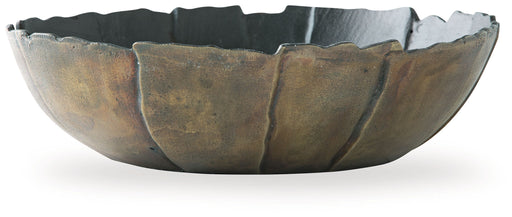 Aidman - Bowl - Black / Antique Gold Finish - Stylish Home Furniture