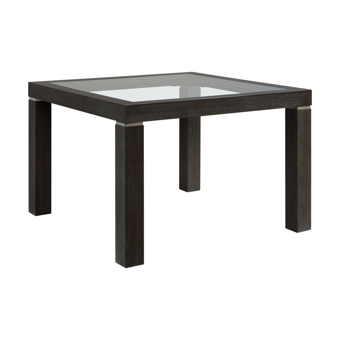 Elodie - Counter Table With Glass - Charcoal - Stylish Home Furniture