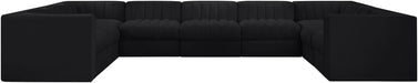 Rummi - Velvet Performance Fabric Upholstered 9 Piece Modular Sectional - Stylish Home Furniture
