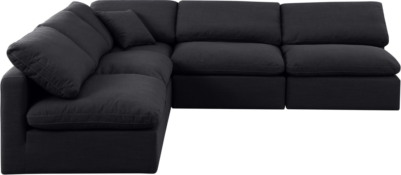 Indulge - Linen 5 Piece Modular Corner Armless Sectional - Stylish Home Furniture
