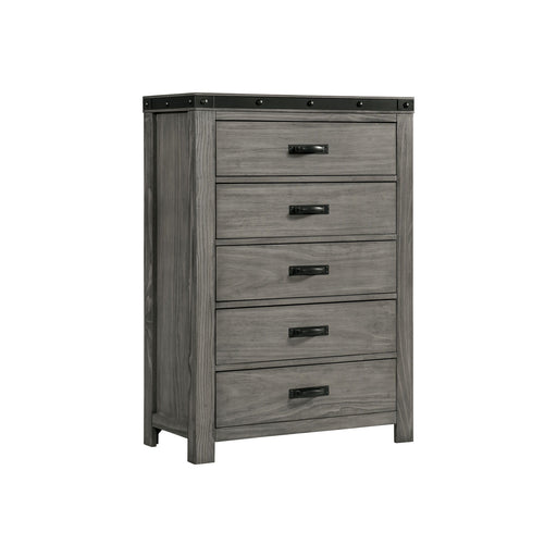 Wade - 5-Drawer Chest - Black Finish - Stylish Home Furniture