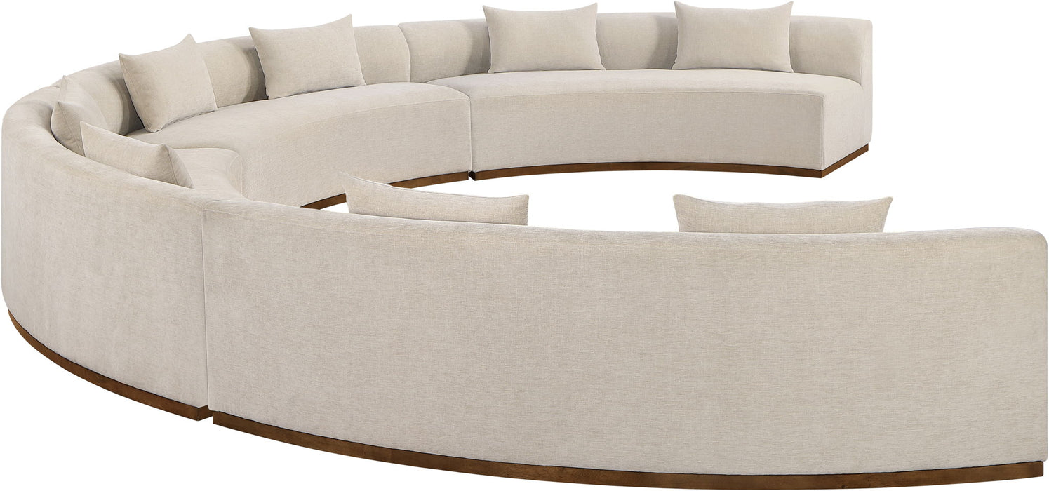 Avanti - Chenille Fabric Upholstered 4 Piece Modular Sectional - Stylish Home Furniture