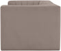 Rummi - Velvet Performance Fabric Upholstered 2 Piece Modular Loveseat - Stylish Home Furniture