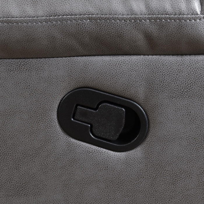 U185 - Motion Sofa With Drop Down Table - Gray