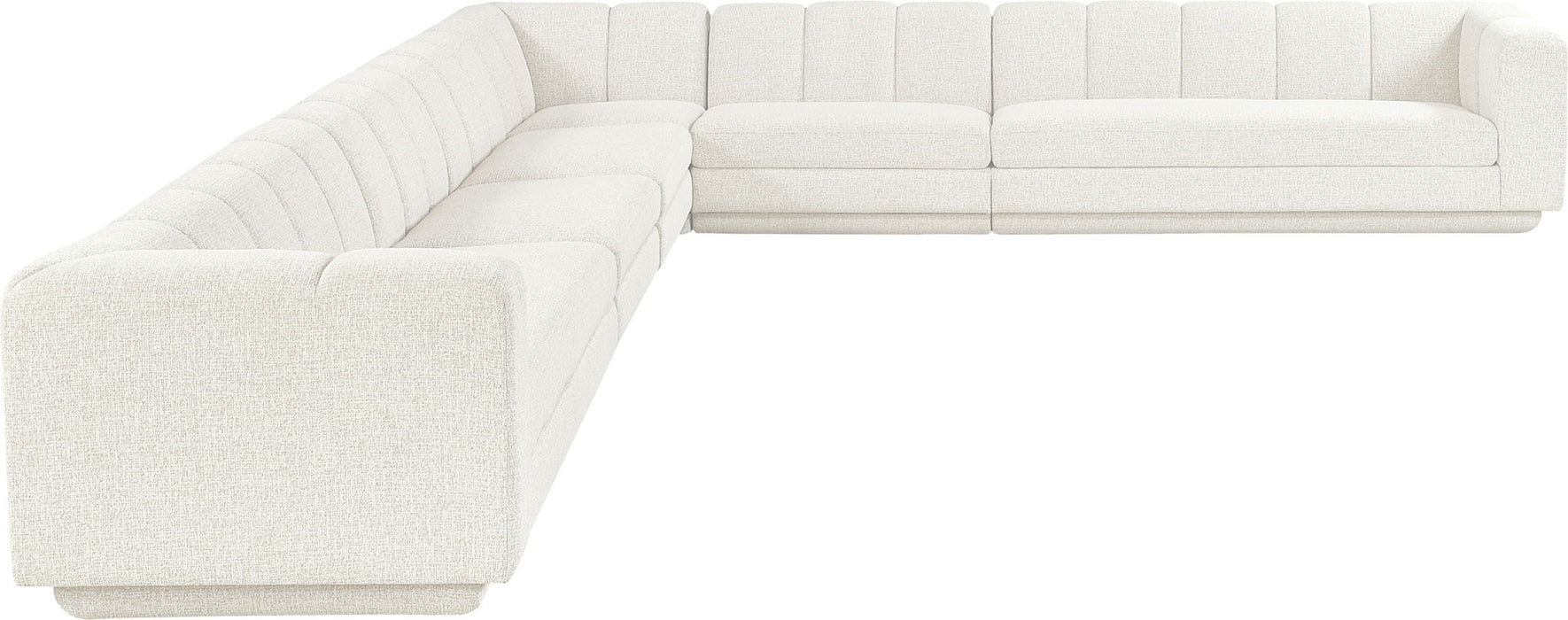 Modari - Sectional - Cream - Stylish Home Furniture