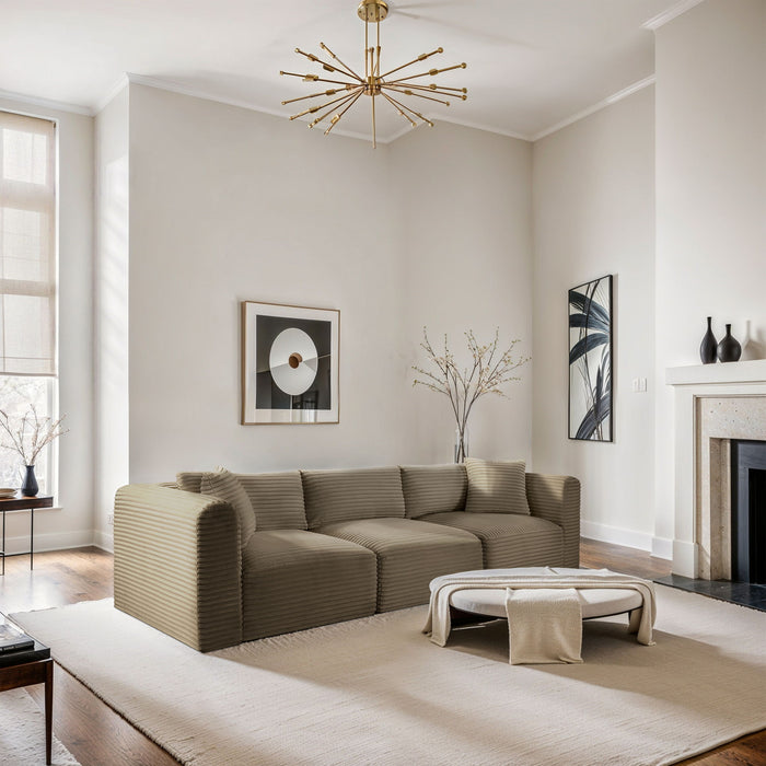 Shaggy - Fabric 3 Seat Modular Sofa