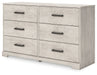Shawburn - Six Drawer Dresser - Gray - Stylish Home Furniture