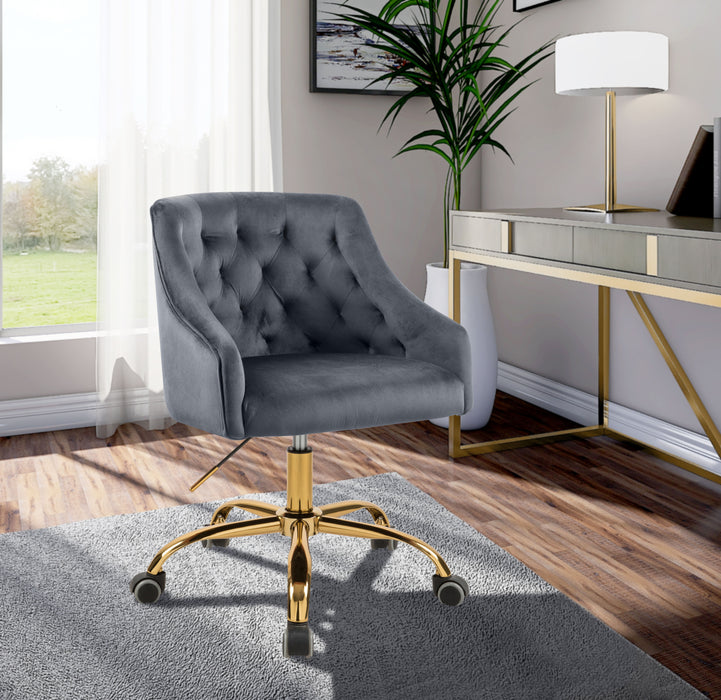 Arden - Office Chair with Gold Legs