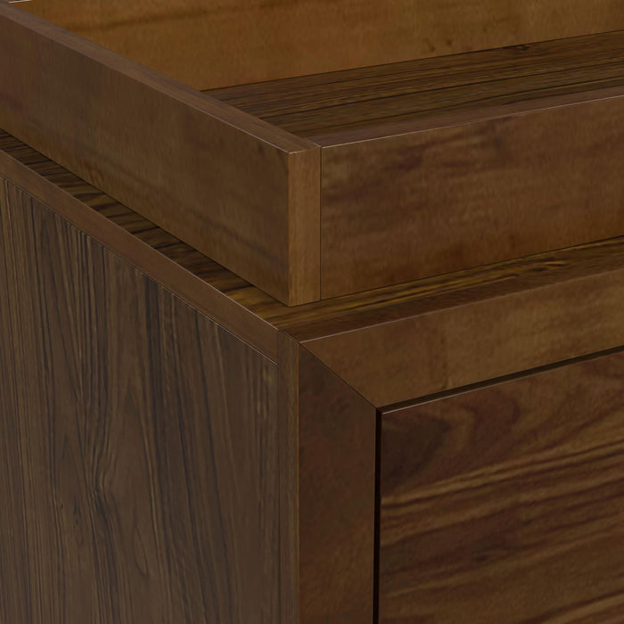 Malia - Dresser And Topper - Walnut - Stylish Home Furniture