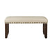 Jax - Bench - Cream - Stylish Home Furniture