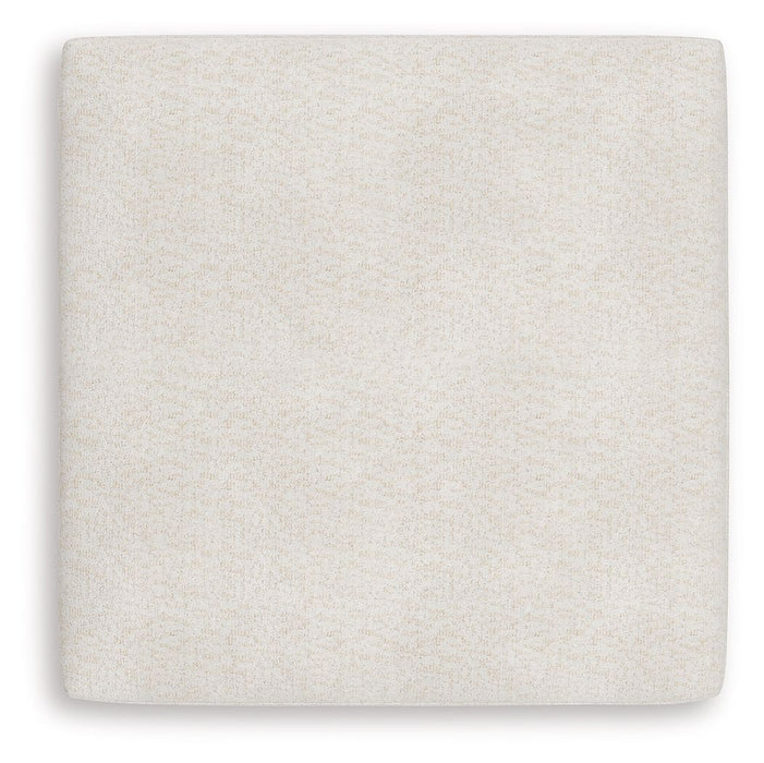 Donelson Creek - Oversized Accent Ottoman - Vanilla - Stylish Home Furniture