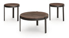 Horizon Hills - Occasional Table Set (Set of 3) - Brown / Black - Stylish Home Furniture
