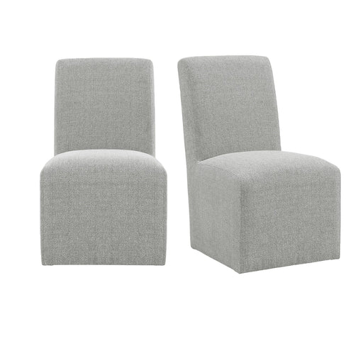 Nero - Upholstered Side Chair (Set of 2) - Gray - Stylish Home Furniture