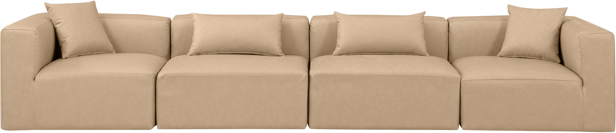 Cube - Modular 4 Piece Sofa - Tan