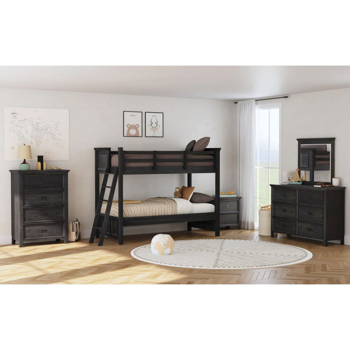 Hampton Kids - Bunk Bed With Ladder - Stylish Home Furniture