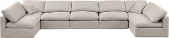 Indulge - Linen 7 Piece Modular U-Shaped Sectional - Stylish Home Furniture