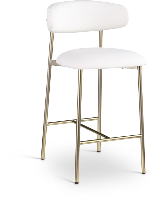 Lupita - Counter Stool With Brushed Gold Frame (Set of 2)