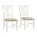 Stone - Wooden Swirl Back Side Chair (Set of 2) - Stylish Home Furniture