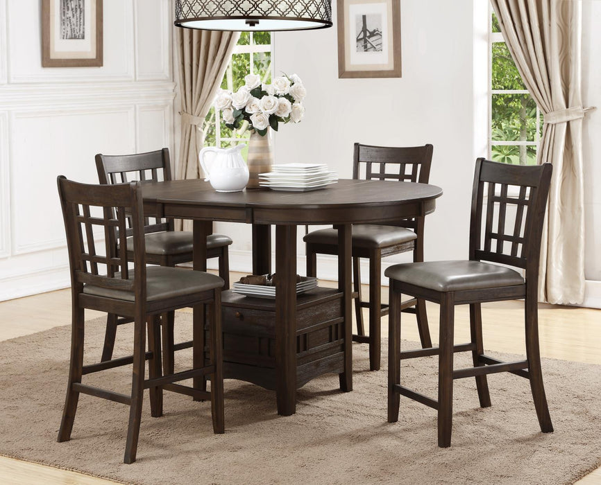 D125 - Counter Height Chairs (Set of 2) - Dark Brown