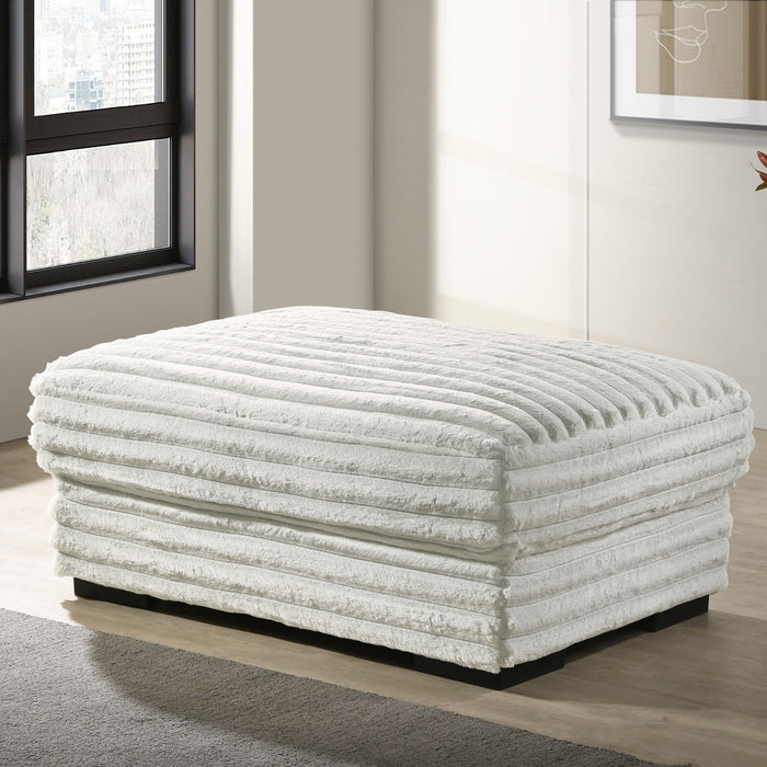 Embrace - 41" Ottoman - White